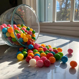 Gumballs for Gumball Machine - 1 Inch Large Gumballs - King Gumballs in Bulk - 2.4 Lb Gumball Machine Refills - 140 Pcs Giant Gumballs - Bulk Gum