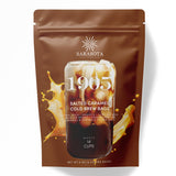Sarasota Coffee 1905 Cold Brew Coffee Bags | Salted Caramel | Blonde-Medium Roast | Smooth & Low Acid | Ground Filter Packs | Cold Brew Kit Makes 14