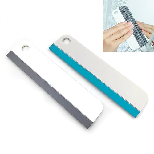 All-Purpose Mini Soft Rubber Window Squeegee Window Scrubber Scraper Glass Cleaning Squeegee Tool for Glass,Shower Door,Mirrors,Bathroom,Kitchen