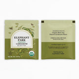 Elephant Park USDA Organic Cardamom Black Tea, 25 Individually Wrapped Tea Bags, Spiced Chai Style Blend With Natural Cardamom Flavor, Hot Or Iced