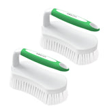 Amazer Scrub Brush for Cleaning Comfort Grip Shower Scrubber Stiff Bristles with Handle Heavy Duty Cleaner Brush for Tub Sink Carpet Floor - Pack of 2