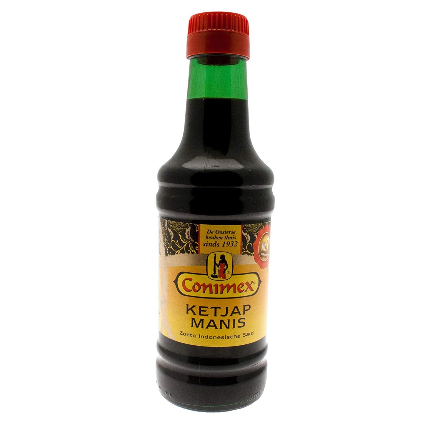 Conimex Ketjap Manis Indonesian Zoete / Sweet Soy Sauce, 3 pack, 8oz/250ml per bottle