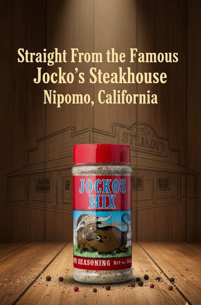 Jocko's Mix Santa Maria Style Seasoning - 15.3oz Bottle Of Tri-Tip, Steak, Pork, and Chicken Seasoning - Santa Maria Grill - Jocko's Mix for Meat
