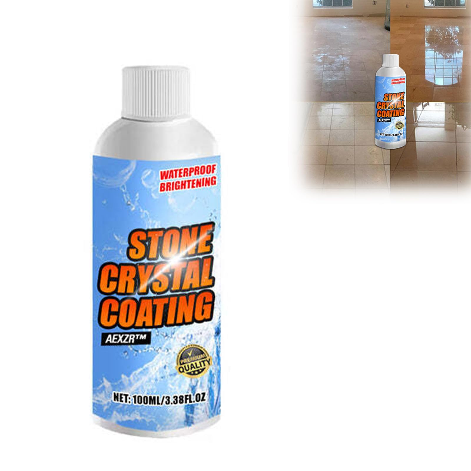 IFMAGIC Stone Brighten Crystal-Plating Agent,Stone Crystal Plating Agent,marble stain remover,marble polish,Effectively brightens ceramic and stone