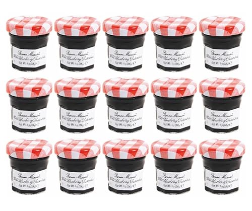 Bonne Maman Wild Blueberry Preserves, 1 Ounce Jars (Pack of 15)
