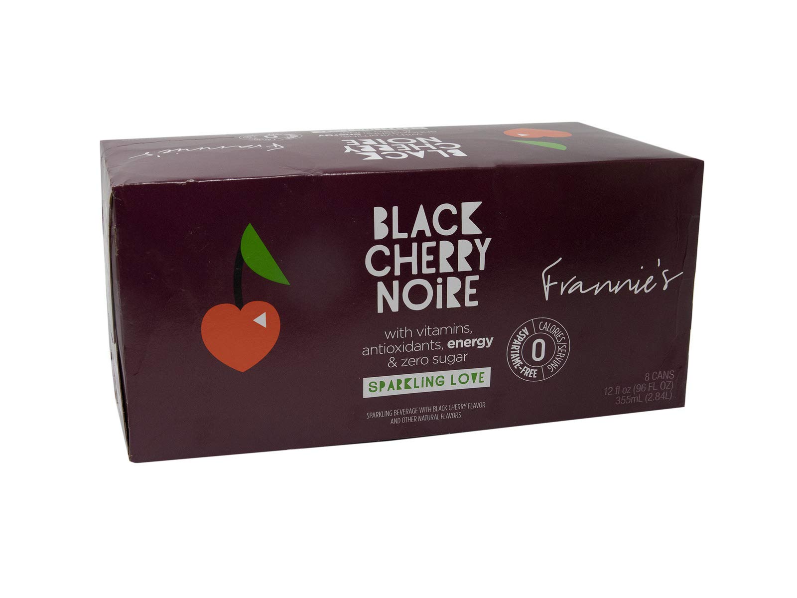 AmishTastes Frannie’s Sparkling Black Cherry Noire, Protected With High-Density Foam, 12 Oz. (Case of 24)