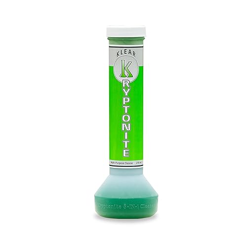 KLEAR Kryptonite Multipurpose Glass Cleaner |Powerful Cleaning 5-1 Combo | Glass Friendly & Alcohol-Free Glass Cleaner| Coat, Relax, Rinse| 9 oz (Pack