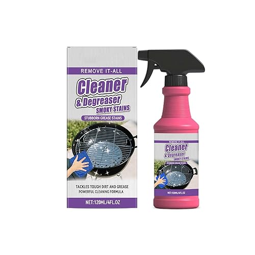 0BtunkIMQH Fast Acting Heavy Duty Grill Degreaser Spray, 2026 Upgrade BBQ Grill Cleaner, Multi-Functional Stubborn Grease Smoky Stains Remover