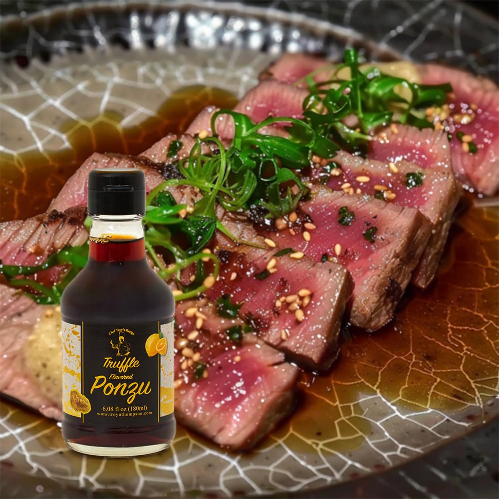 Mishima Foods | Truffle Flavored Gourmet Japanese Ponzu with Truffle Essence | Unique Fusion of Traditional Japanese Flavors | Perfect for Marinating
