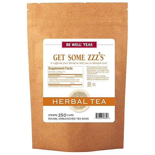 The Republic of Tea, Get Some Zzz’s - No. 5 Herb Tea for Rest, No Caffeine, 250 Tea Bags