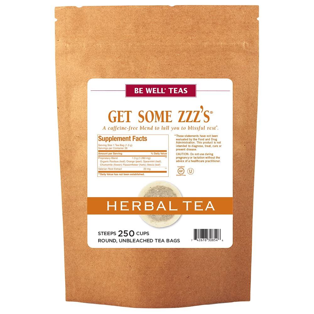 The Republic of Tea, Get Some Zzz’s - No. 5 Herb Tea for Rest, No Caffeine, 250 Tea Bags