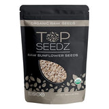 Top Seedz Certified USDA Organic Raw Sunflower Seeds | Premium Fresh and Unsalted, Shell-Free sunflower Seeds | Gluten-Free, Nut-Free, Vegan, Kosher