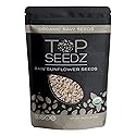 Top Seedz Certified USDA Organic Raw Sunflower Seeds | Premium Fresh and Unsalted, Shell-Free sunflower Seeds | Gluten-Free, Nut-Free, Vegan, Kosher