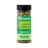 Benissimo Garden Vegetable Seasoning, Vegetable & Herb Blend for Roasted Vegetables, Dips, Pasta, Soups, Potatoes & Marinades with Pet Shaker | 8.5