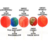 Tootsie Roll Charms Pops, in 5 Assorted Sweet/Sour Flavors, 0.6 Ounce (Pack of 48)