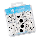 Sweets Indeed Eyeball Tacklebox - 2.53 oz Assorted Candy Eyeballs for Baking & Decorating - 18mm, 10mm & 3mm Edible Eyes for Cookies, Cupcakes & Cakes