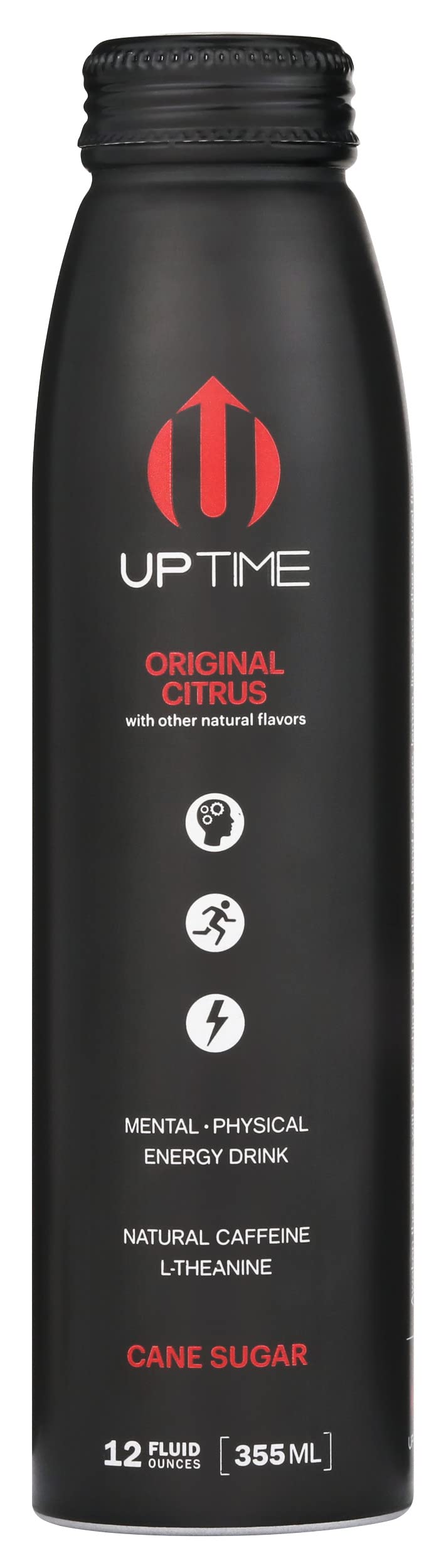 Uptime Original Citrus Flavored Energy Drink, Natural, 12 Fluid Ounces (Pack Of 12)
