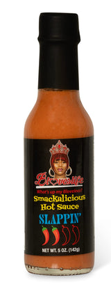 Bloveslife Smackalicious Ghost Pepper Hot Sauce 5 Oz - Vegan Organic Vinegar-Flavored Sauce, Low-Sodium, Low-Fat, All-Natural Slappin' Sauce