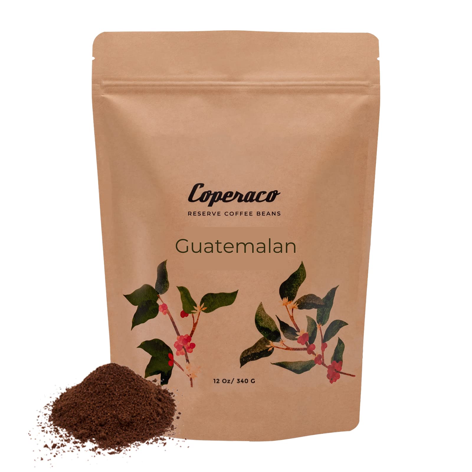 Coperaco, Volcanica Guatemala, Ground Coffee, Light Roast, Chocolate - Caramel - Orange notes, Volcanic/High Altitude Soil, Fresh Roasted, Gourmet