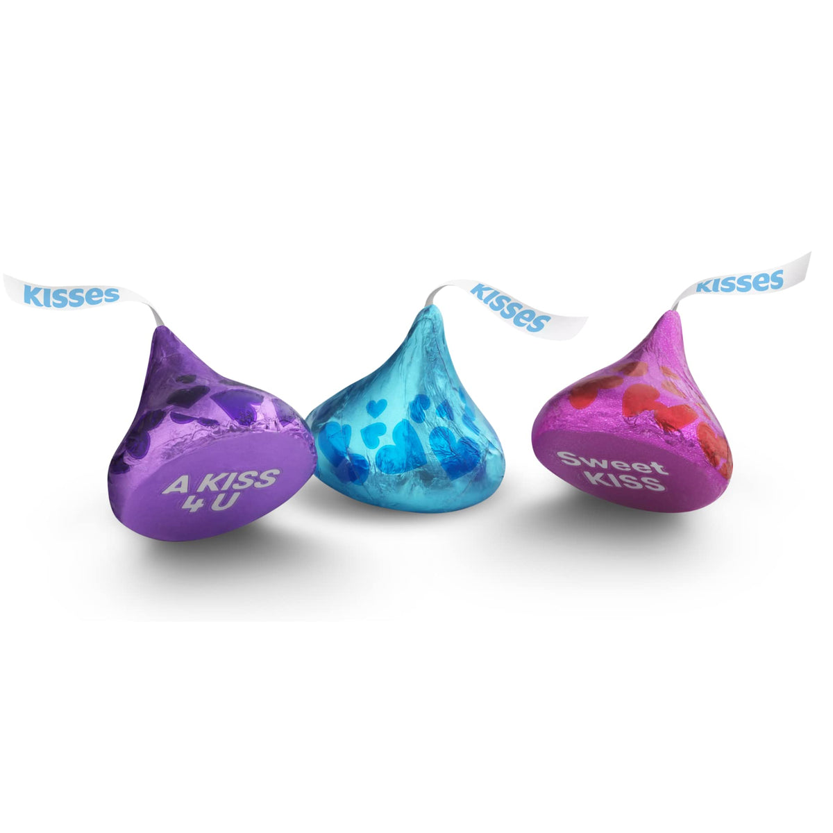 Candykrave Hershey'es Conversation Kisses Valentine Days Chocolate Candy - 2lb (200 pcs) - Bulk Pack of Milk Chocolate Covered Candy, Bulk Chocolate