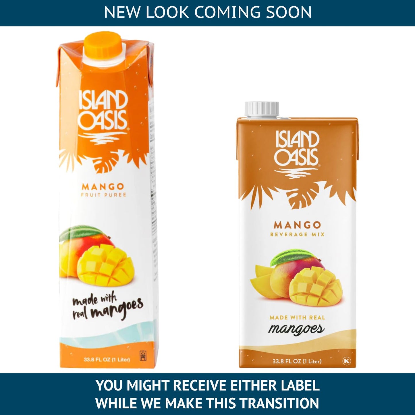 Island Oasis Mango Beverage Mix, 33.8 Fl Oz
