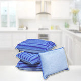 Magic Microfiber Sponge Scrubbing Two Sides Of Cleaning Power Tough Grease And Grime Super Absorbent As Seen On Tv (8 Pack)
