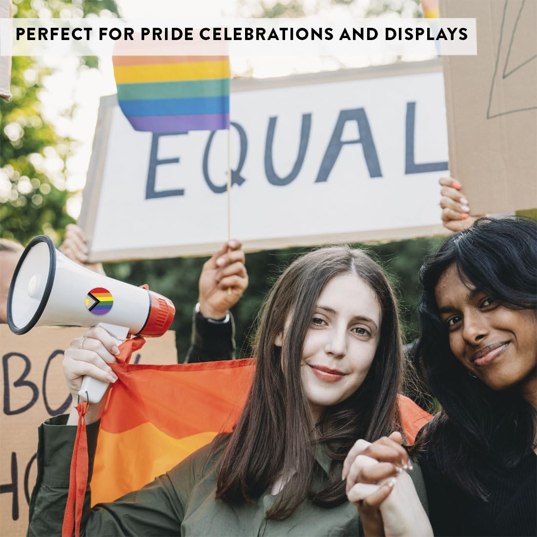 Andaz Press Assorted 216 Pride Party Favors Intersex Progress Pride Bulk Chocolate Drop Labels Pride Decorations Trans Pride Merch LGBTQ Pride Party