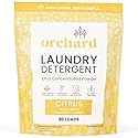 Orchard Laundry Detergent Powder Natural Deep Cleaning Laundry Powder for Sensitive Skin - Citrus - Plant Based Effective Ingredients - 90 Loads