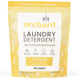 Orchard Laundry Detergent Powder Natural Deep Cleaning Laundry Powder for Sensitive Skin - Citrus - Plant Based Effective Ingredients - 90 Loads