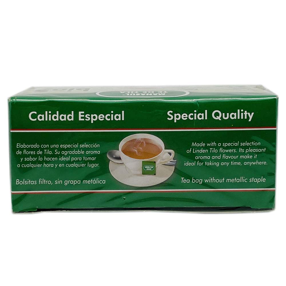 Manasul Linden Tea 25 Bags - Te De Tilo