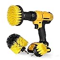 Chambridge 3 Pack Drill Brush Power Scrubber Cleaning Brush Set All Purpose Drill Scrub Brushes Kit for Grout, Floor, Tub, Shower, Tile, Bathroom