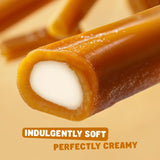 Caramel Candy Vanilla 2 lb - Soft and Chewy, Filled With Cream, Individually Wrapped, Bulk Original Candies in Resealable Bag