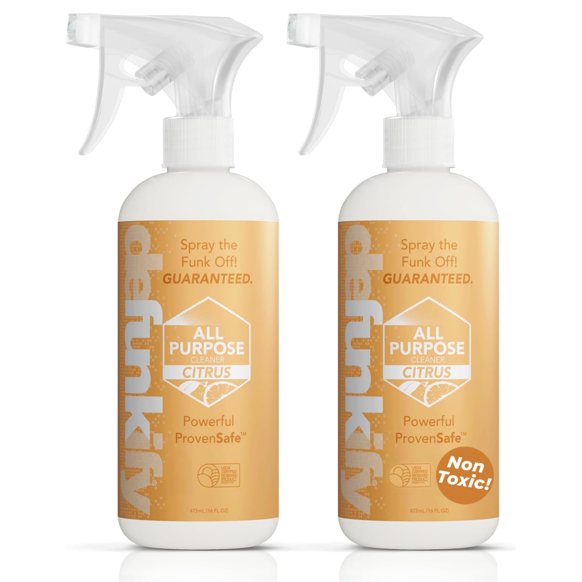 All Purpose Cleaner Spray, 32oz. 'Citrus' Essential Oil Multipurpose Cleaner Spray for Kitchen, Floor. ProvenSafe™ Bathroom Cleaner, Shower Cleaner