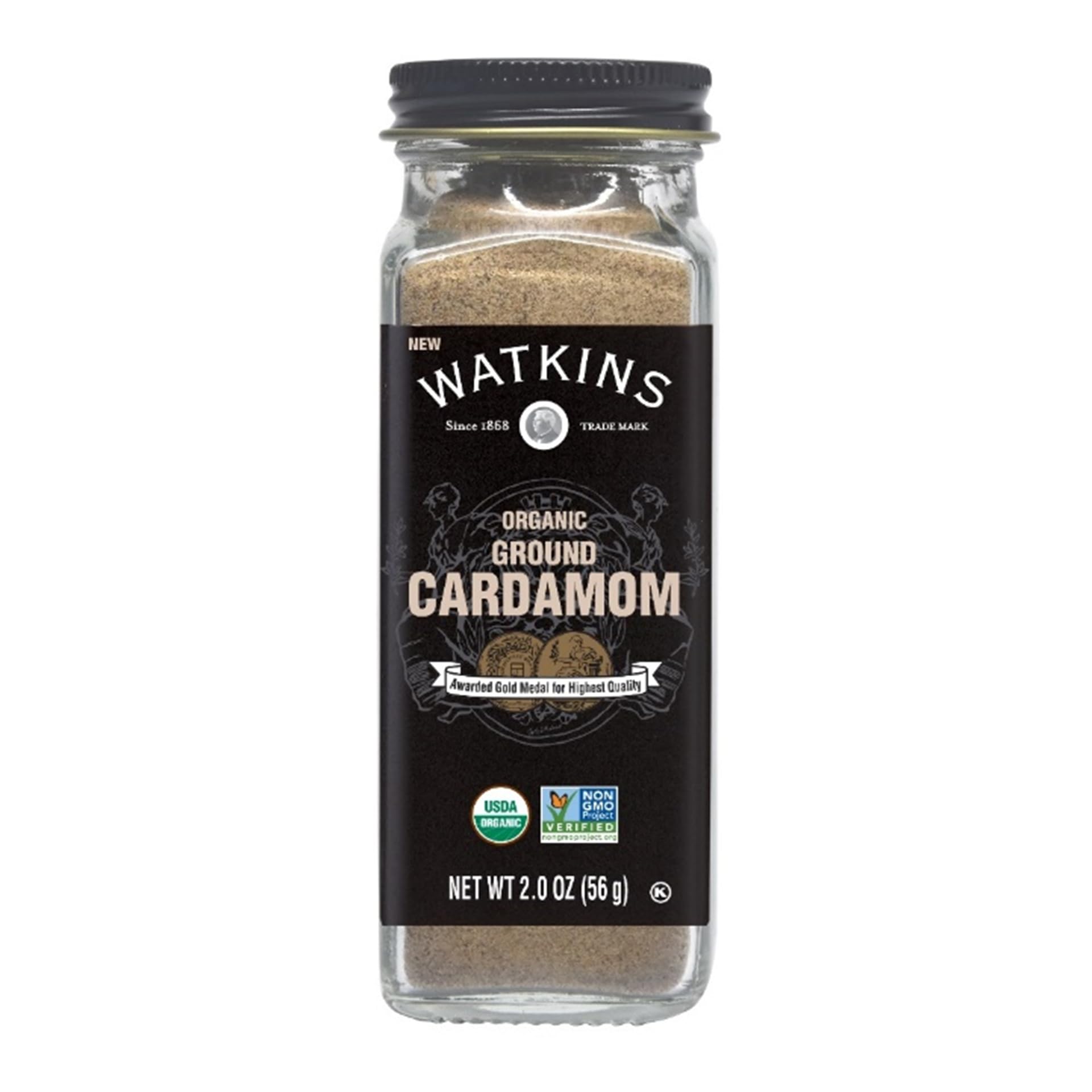 Watkin's Organic Ground Cardamom, 2.0 oz