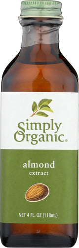 Simply Organic Almond Extract, Certified Organic | 4 oz | Pack of 6