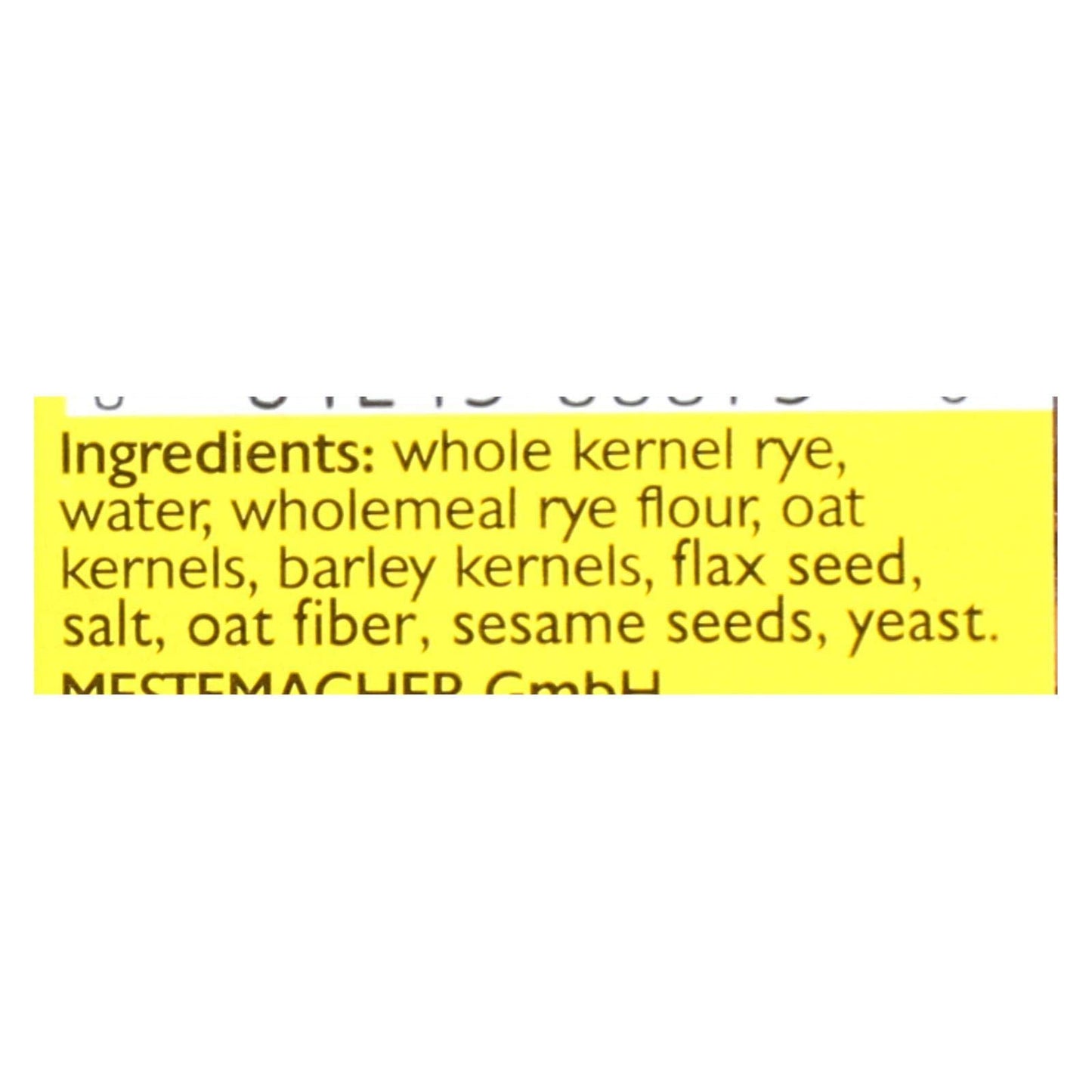 Mestemacher Three Grain Bread Packages - 17.6 oz - 12 pk