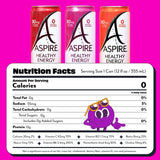 ASPIRE® Classics Variety Pack, Healthy Energy Drink 80mg Natural Caffeine, Zero Sugar No Carbs Keto Friendly, 12 Pack Green Tea Sugar Free Drink Low