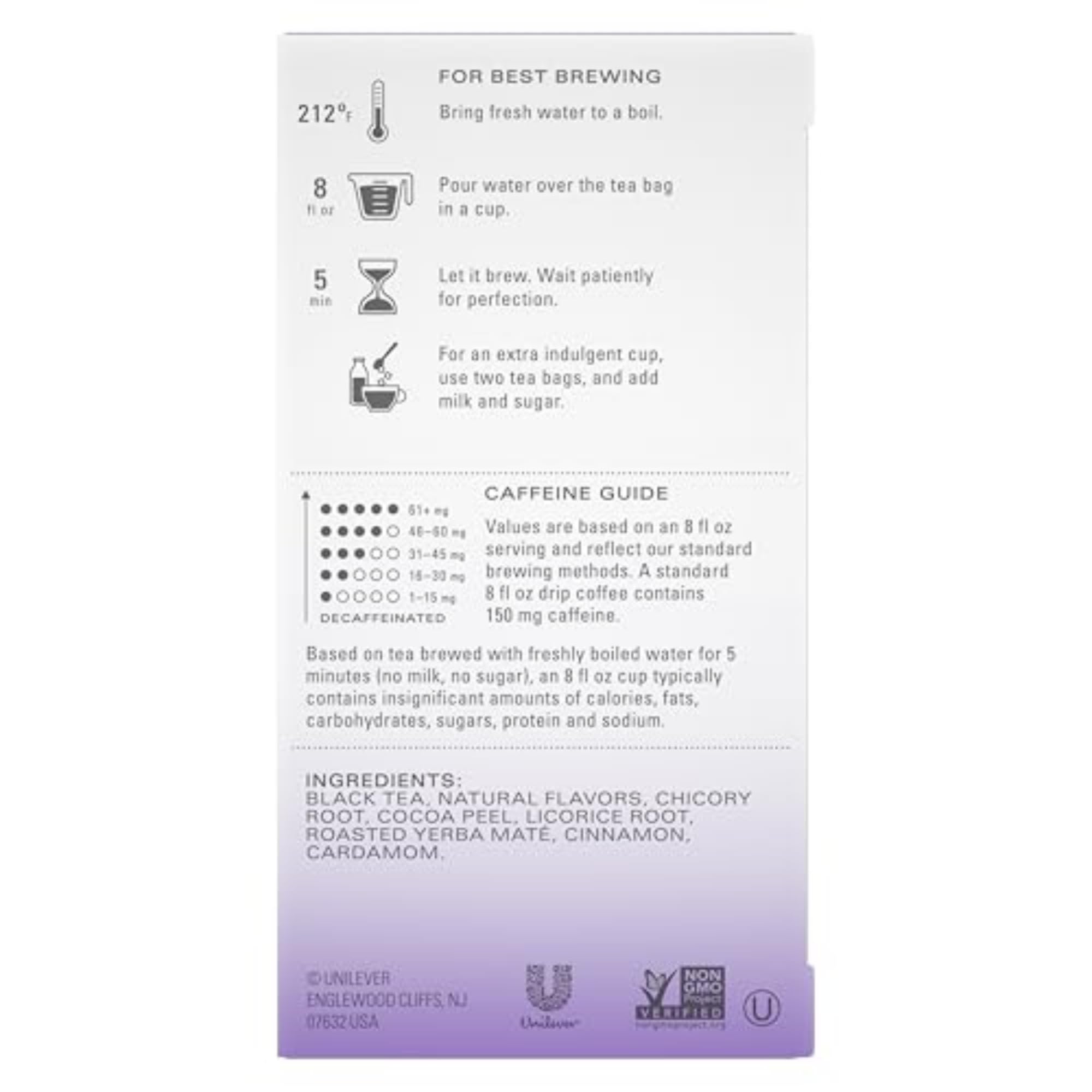 TAZO Dessert Delights Vanilla Bean Macaron Tea Bags, Sugar Free and Zero Calories, 90 Total Tea Bags (15ct - Pack of 6)