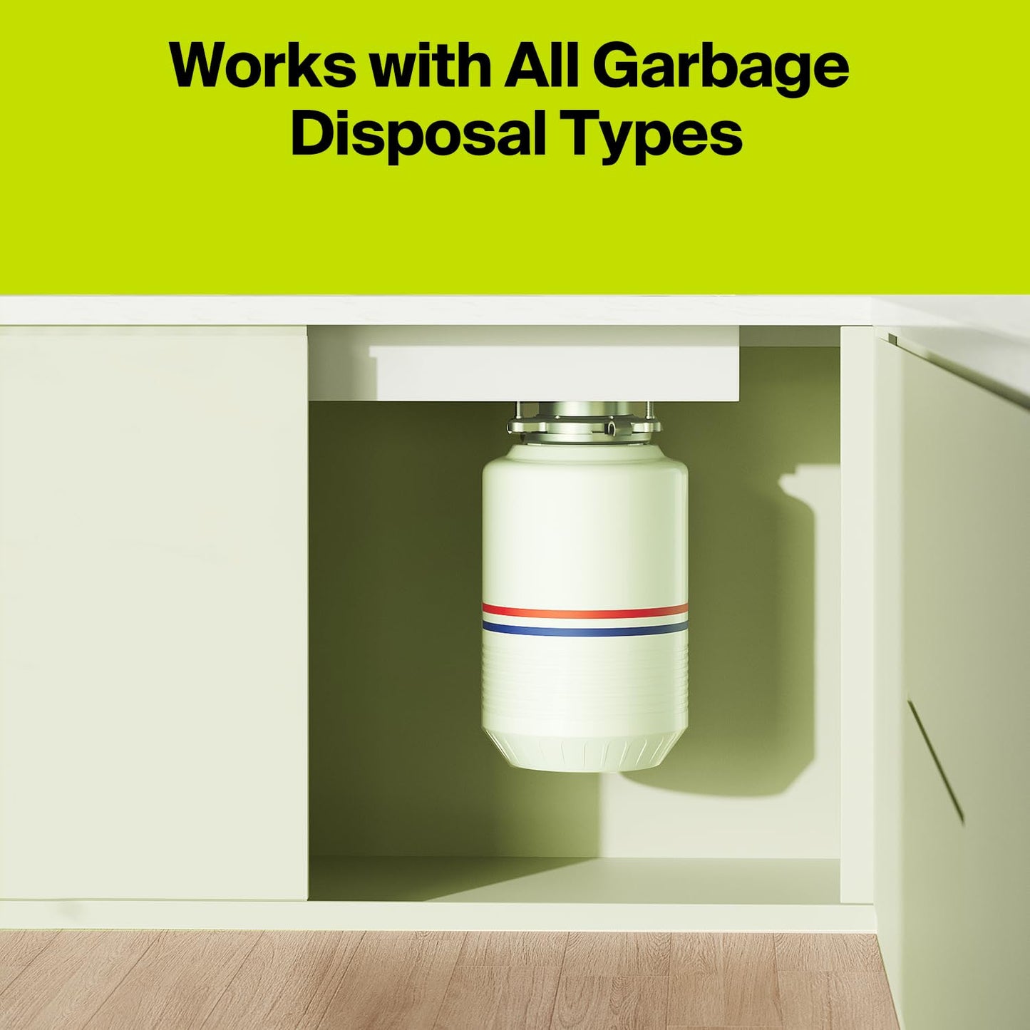 CECEBEAR Garbage Disposal Cleaner and Deodorizer Tablets, 24 Pack, Foaming Kitchen Sink Drain Cleaner, Peach Scent, Helps Maintain a Clean Disposal