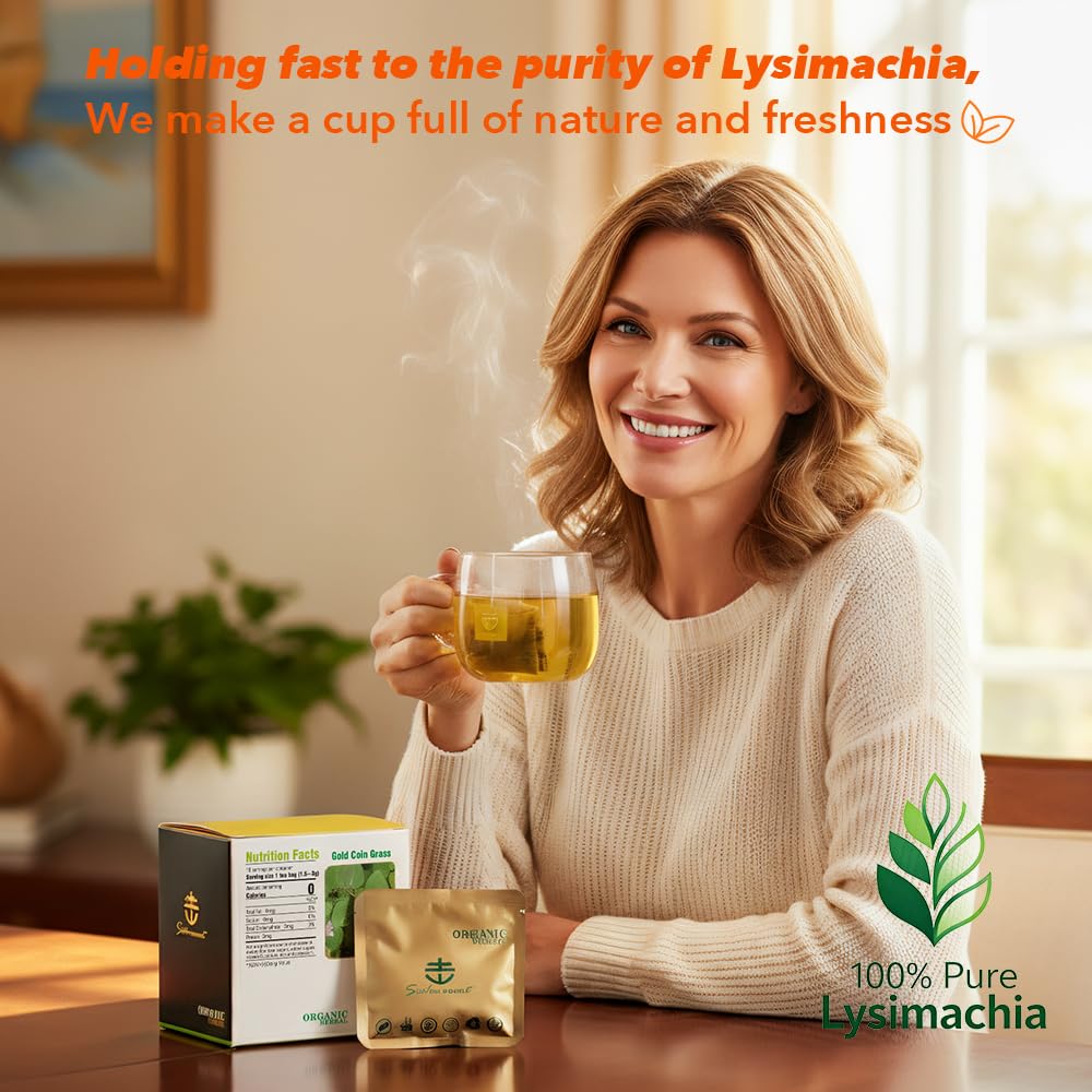 Soilmount - Lysimachia Tea - |Gold Coin Grass|Kidney Health|jinqiancao|???/???| - Pure Herbal Tea - Natural, Organic, Non-GMO, Clean Ingredients