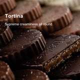 Loacker Tortina Triple Chocolate - Individually Wrapped Premium Dark Chocolate Enrobed Crispy Cocoa Wafer Tartlets with Cocoa Cream Filling - Pack