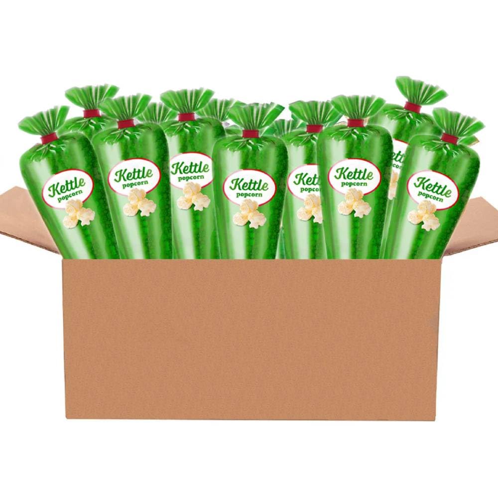 Gourmet Popcorn - Limited Edition Pack of 12 Kettle Popcorn Mini Cones & Exclusive Inspirational Sticker! 10.8oz total