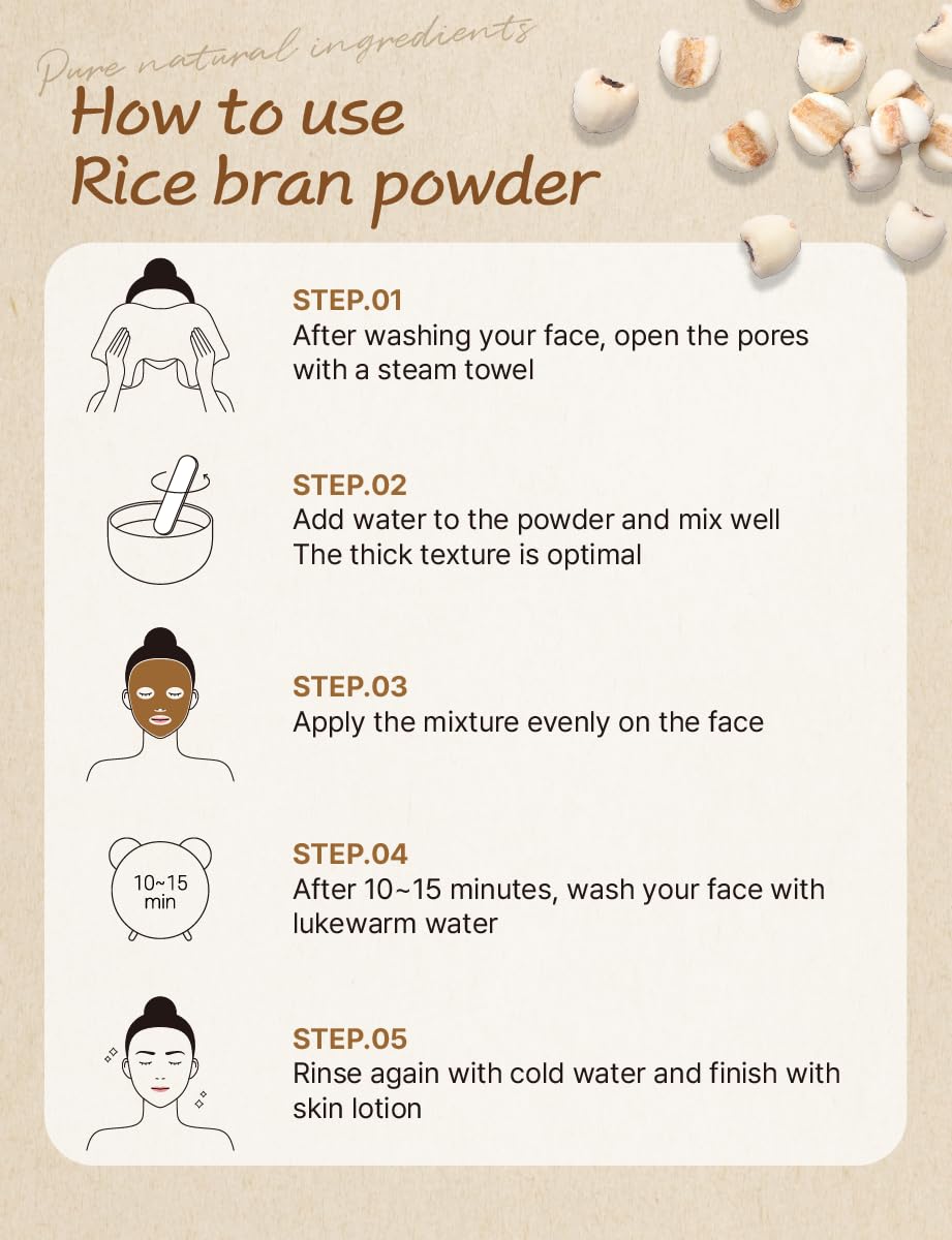 NICE WITCH'S Korean Raw Job's Tears Powder 6oz / 170g - 100% Pure Natural powder, Raw Adlay ?????