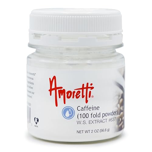 Amoretti - Caffeine Extract Powder Water Soluble 2 oz - Highly Concentrated & Perfect For Pastry, Savory, Brewing, and more, Preservative Free, Vegan