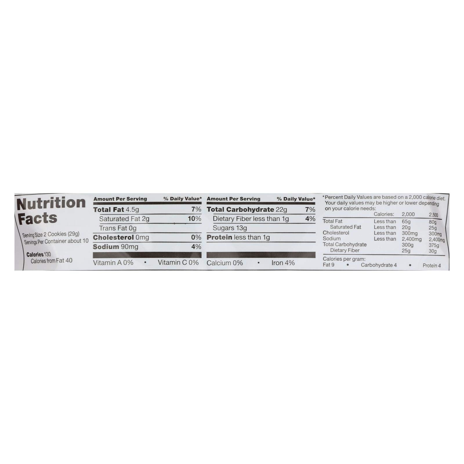 Glutino Chocolate Vanilla Creme Cookies, 10.6 Ounce - 12 per case.