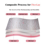 2 PAIRS Household Gloves Latex Free Cleaning Gloves with Soft Lining Long Cuff 15" & Grip, Medum, Pink/Blue