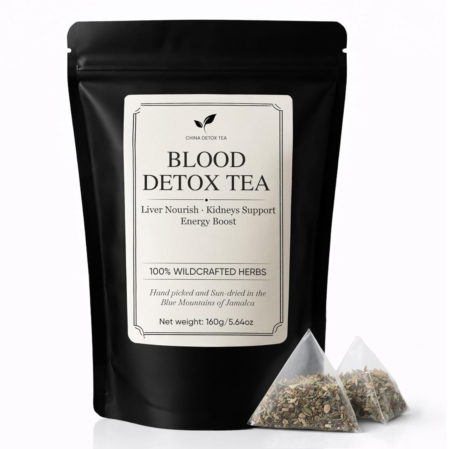 Blood Detox Tea Jamaica Healing Garden -Natural Cleanse& Revitalize Beverage for Daily Wellness, Whole Botanical Ingredients, 20 Count