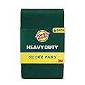 Scotch-Brite Heavy Duty Scouring Pad, Durable and Long-Lasting Dish Scrubber for Kitchen + Outdoor, 30 Scrub Pads for Uncoated Pots and Pans, Cast