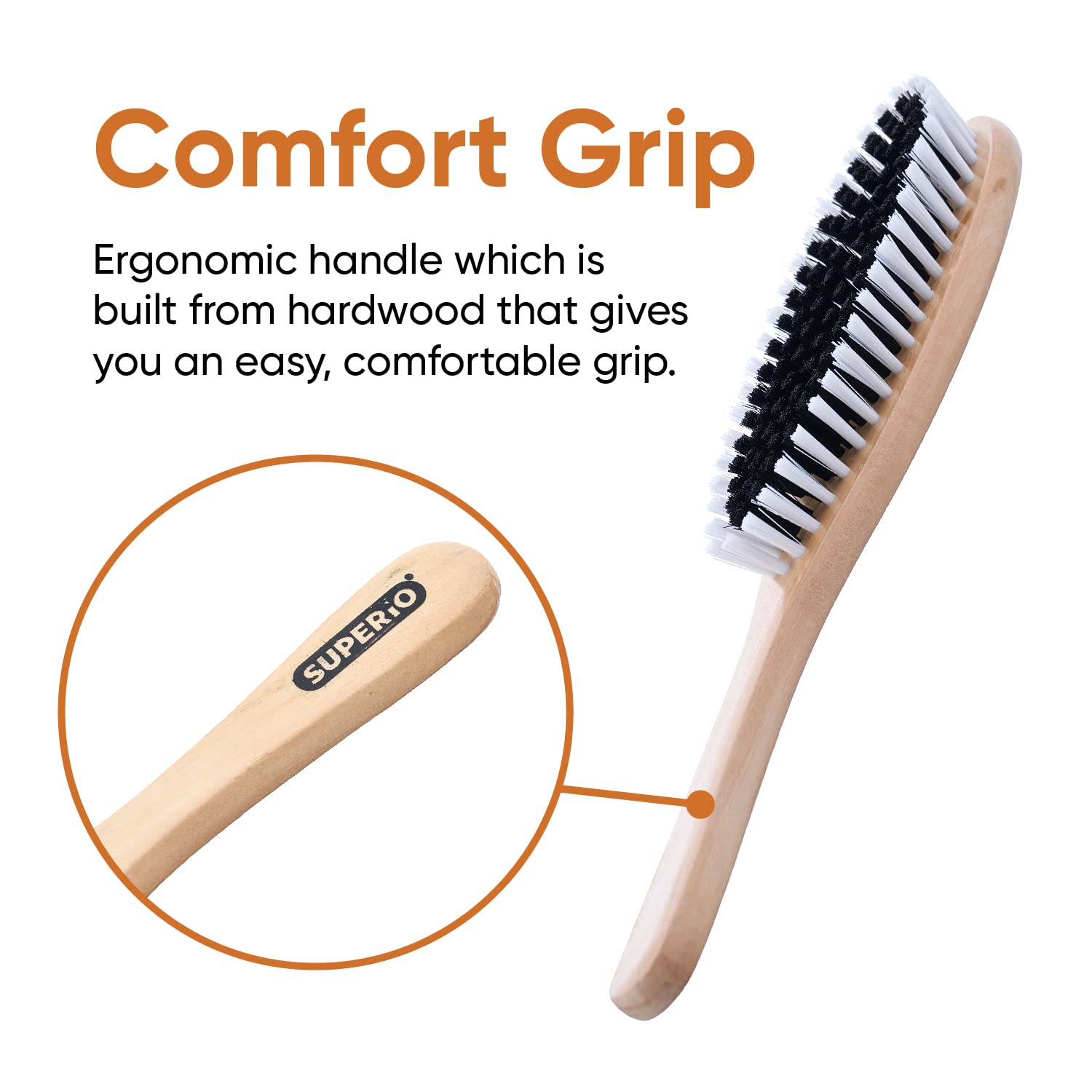 Clothes Brush Garment Brush Sturdy Bristles, Garment Lint Remover, Wool Suits, Lint Brush, Pet Hair Removel, Suede, Dust, Hat Brush Durable Wood