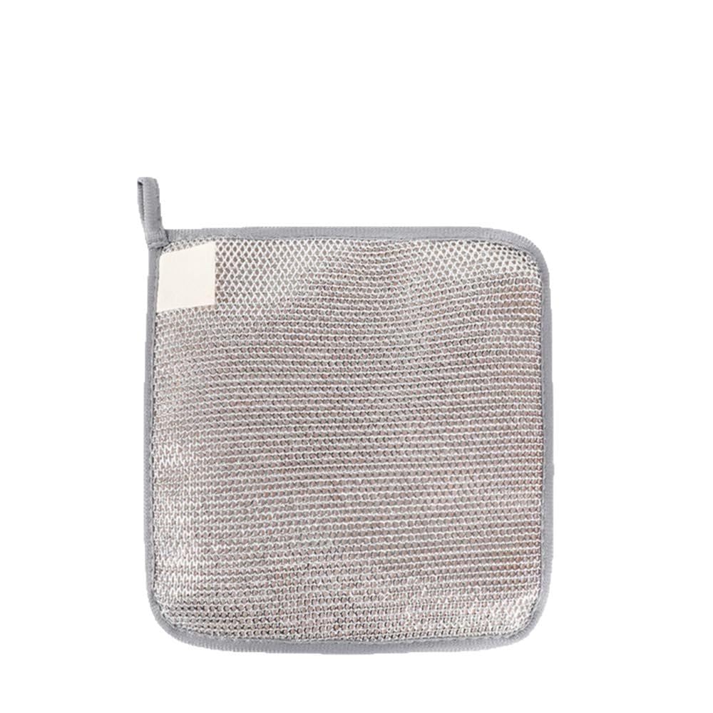 Upgraded 2025 Metal Scrub Sponges - 3-Layer Non-Scratch Dish Cloths with Diamond Weave | Reusable Stainless Steel Mesh Scrubber for Pots, Pans
